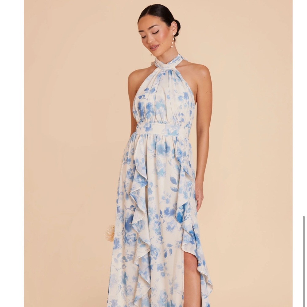 Birdy Grey Blue Rocco Floral Bridesmaid Dress